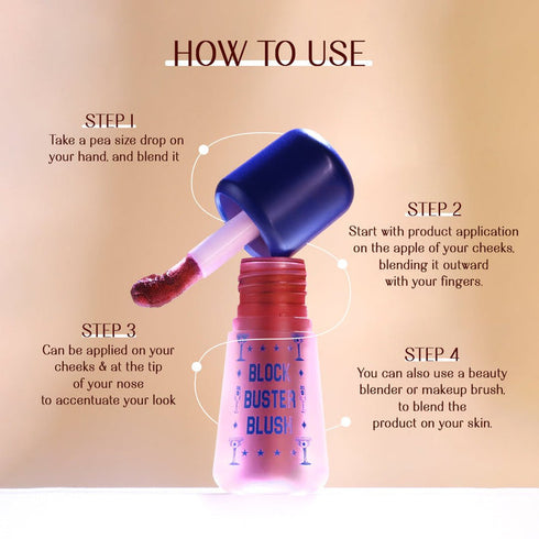 LoveChild Peach Puchka Block Buster Blush Peach Nude | Dewy Matte Finish